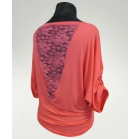 Tunika Grace z koronką na plecach i marszczeniami